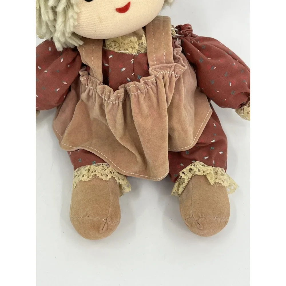 Vintage Musical Wind Up Rag Doll Animated Plays Tomorrow From Annie VIDEO